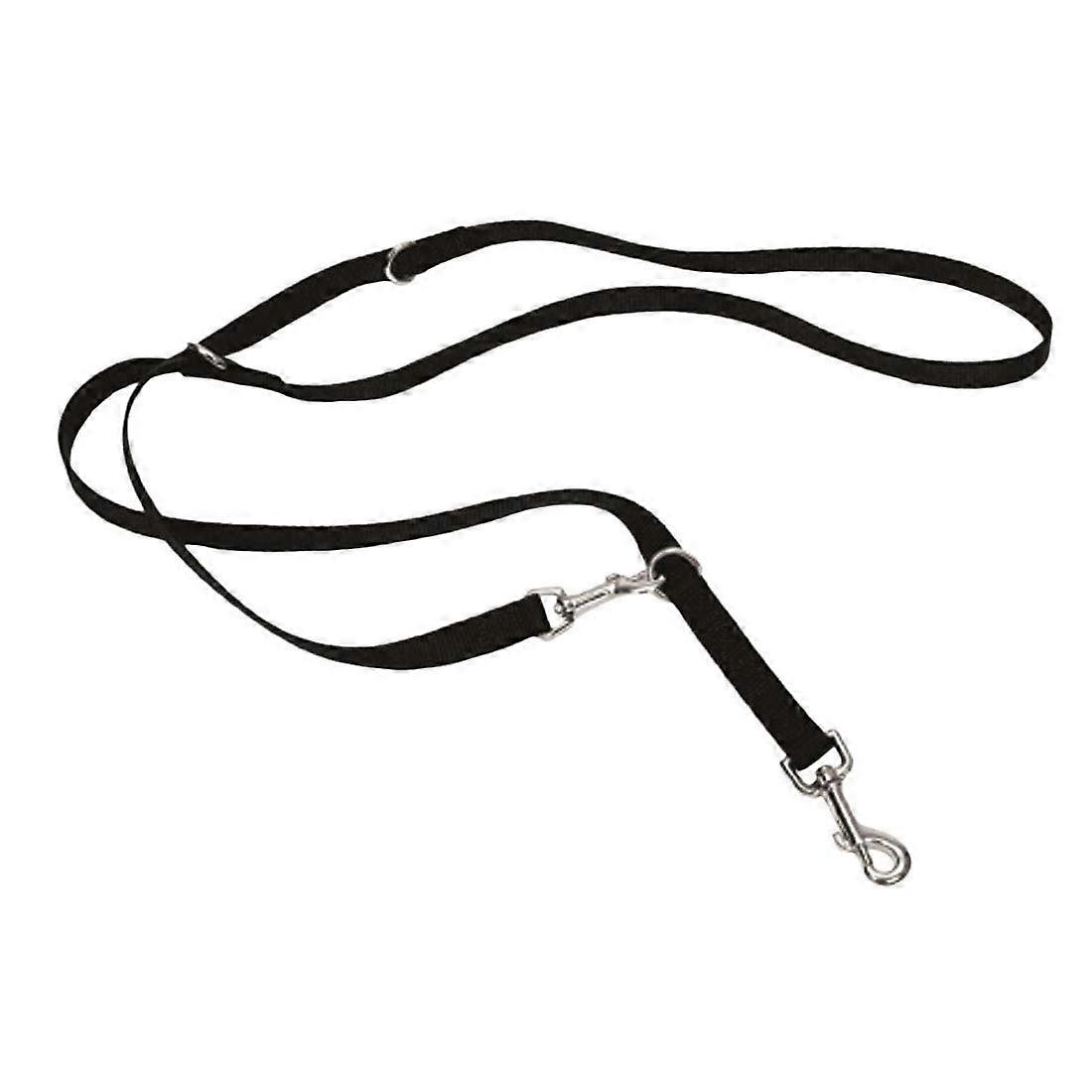 MultiFunction Dog Leash, Black, 3/4' x 06'
