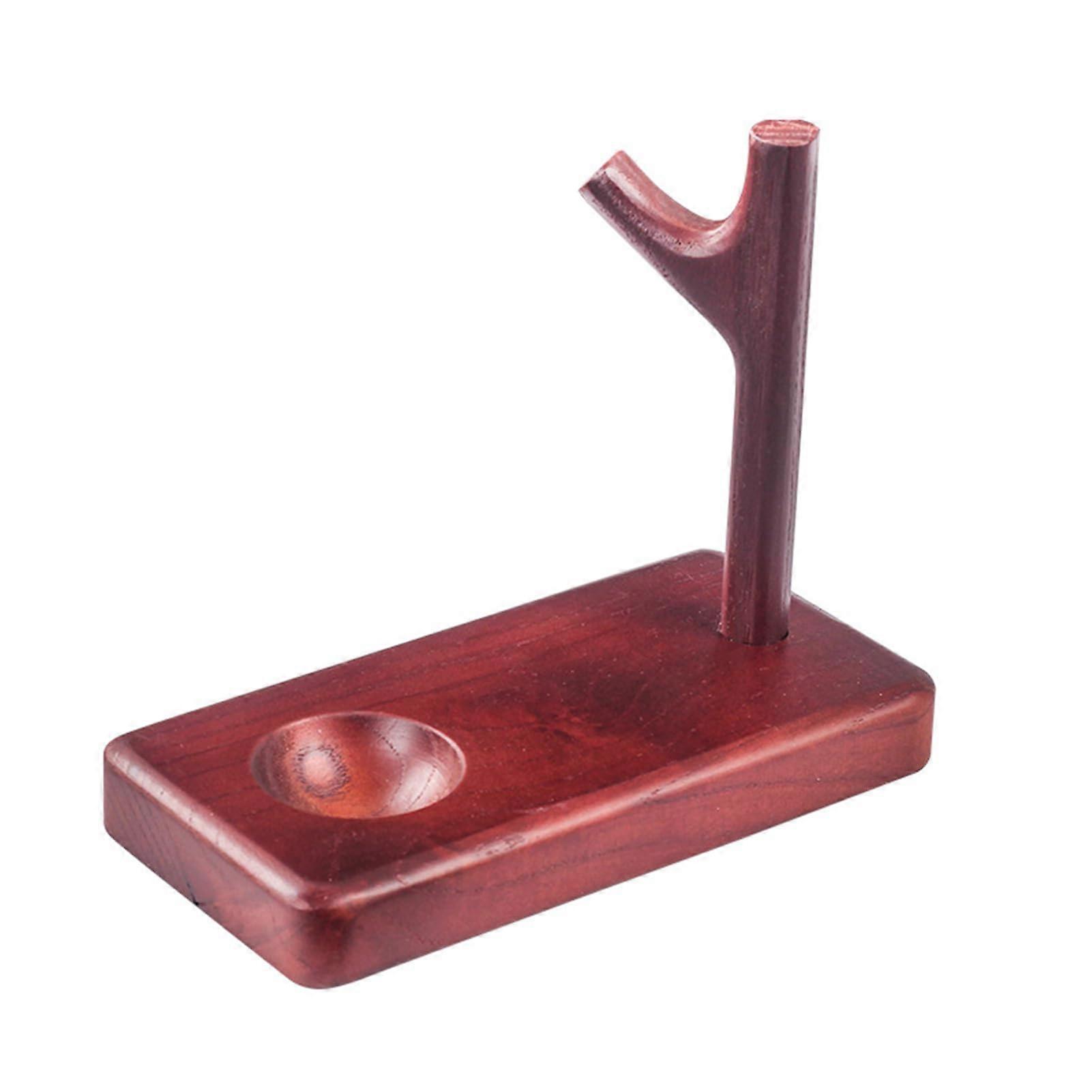 Wooden Tobacco Pipe Stand, 1-Slot Pipe Display Rack, Handmade Wooden Pipe Stand Holder For Family Home
