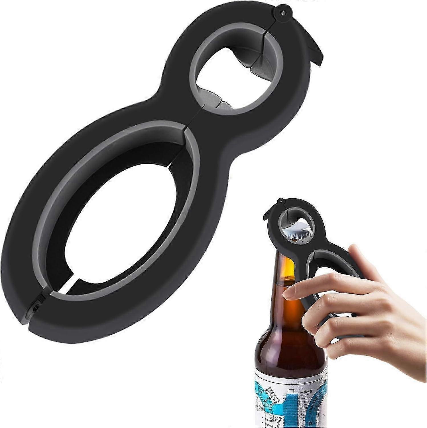 Open Sesame 6 in 1 Tool,1 Pcs Open Sesame Can Opener,Soft Handle 6 in 1 Multi Opener,Open Sesame Tool for Arthritis Hands Multi