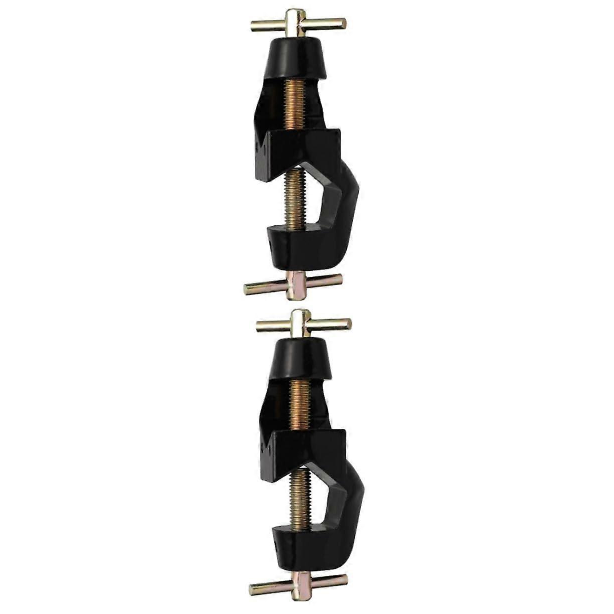 2sets Laboratory Grade Wire Clamp Holder Zinc Cross Alloy Clip Lab Mounting Clamp 2pcs2