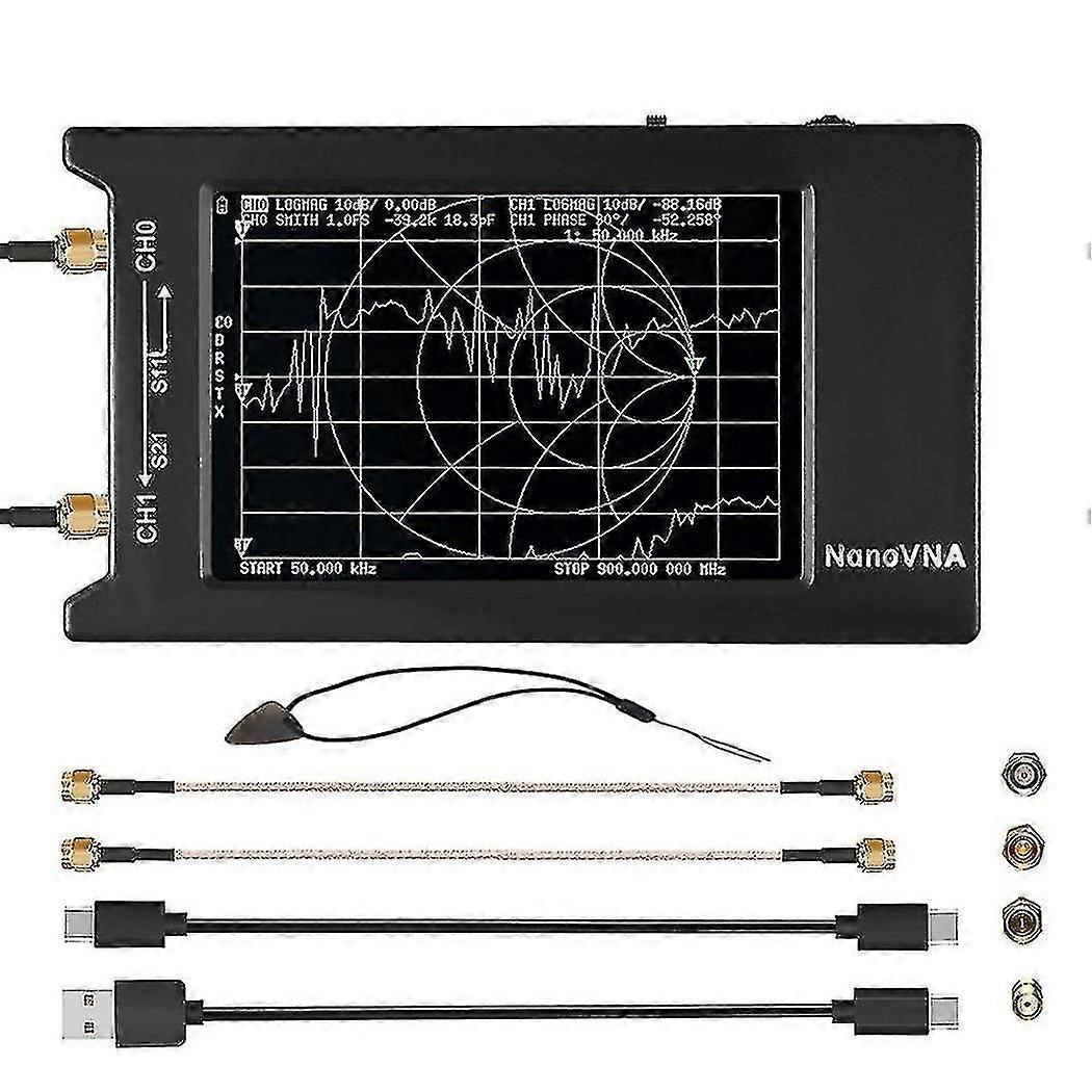 Nanovna-h4 Vector Network Analyzer 10khz-1.5ghz Hf Vhf Uhf Antenna Analyzer Measuring,with Lcd Pres