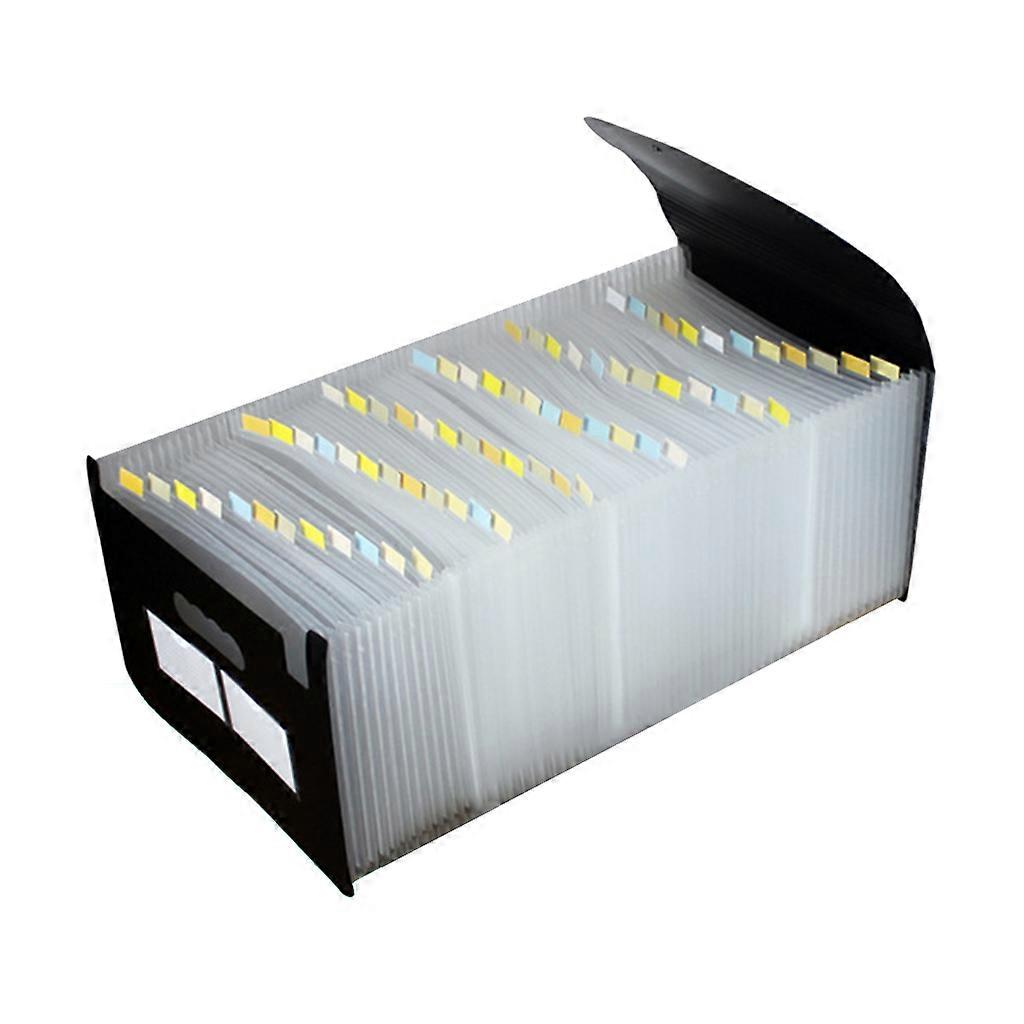 13/24/36/48/60/72 Pockets Classified File Folder Telescopic Standing A4 Organizer Extension Folder Desktop Storage Rack White 72