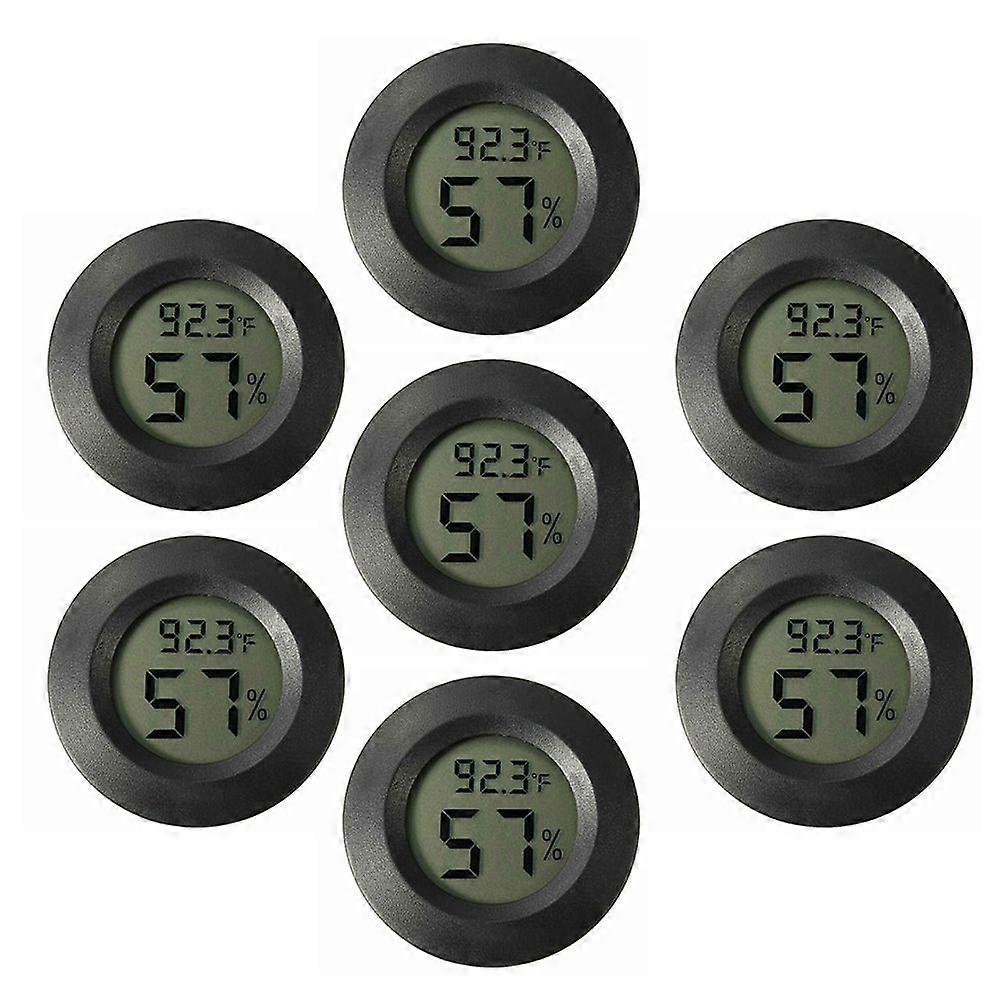 7pcs Mini Hygrometer Thermometer Electronic Humidity Temperature Meter for Terrarium
