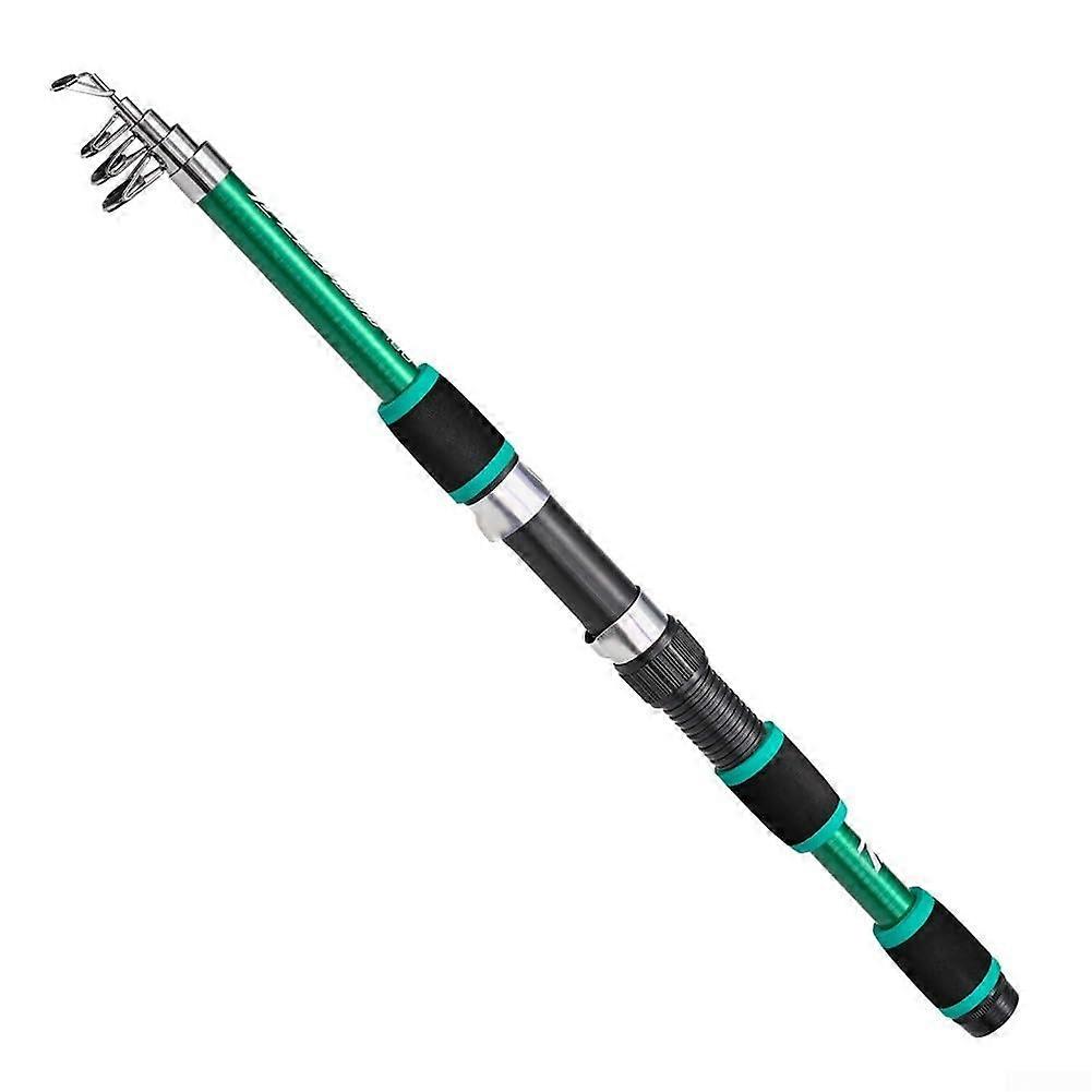 Effortless transport, collapsible fishing rod, 1 8 m length, when extended (blue)
