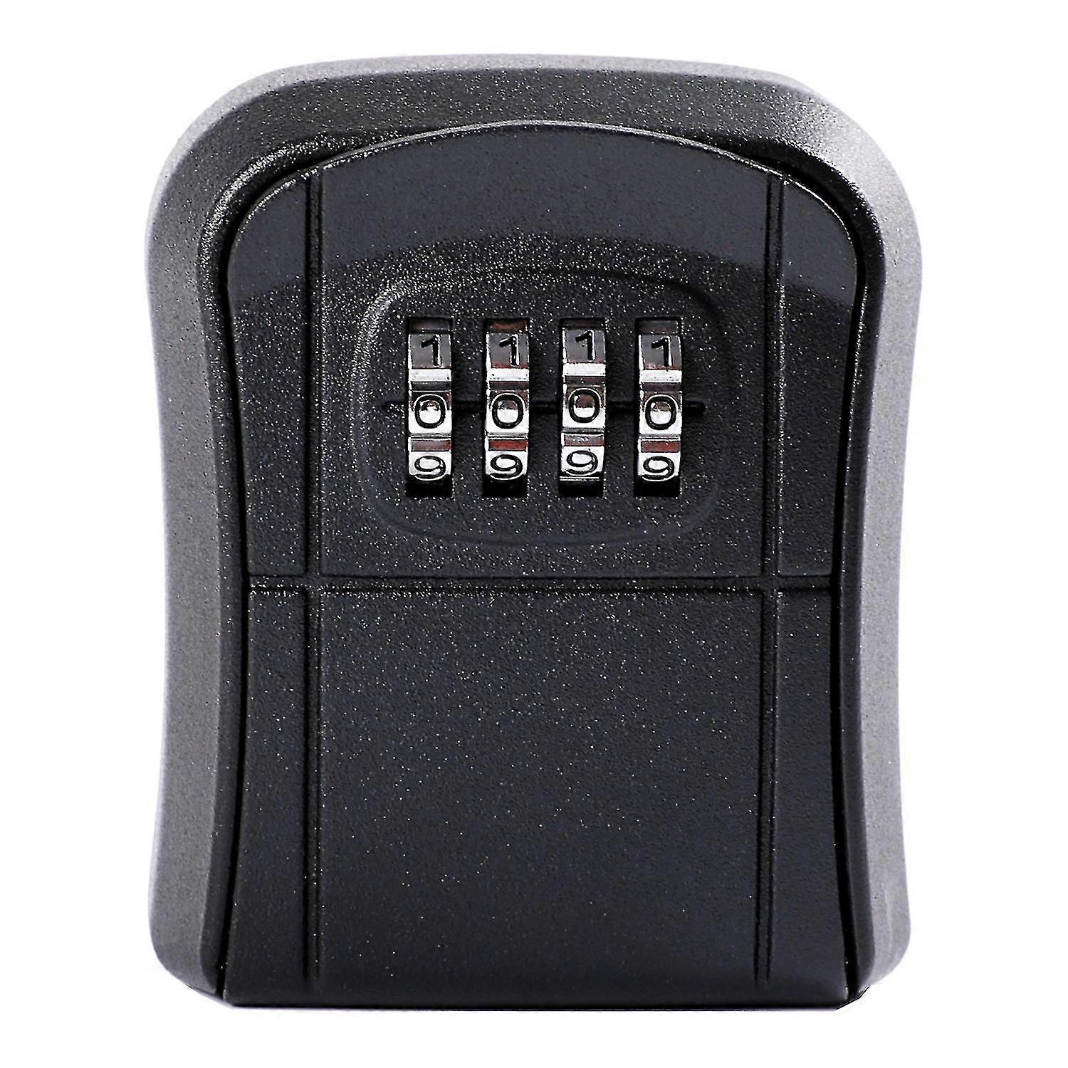 Key Safe, Box Waterproof Key Storage, Alloy Resettable 4 Digit Combination Box