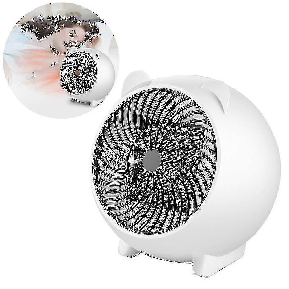 Mini elektrisk viftevarmer flat varm vifte EU-standard