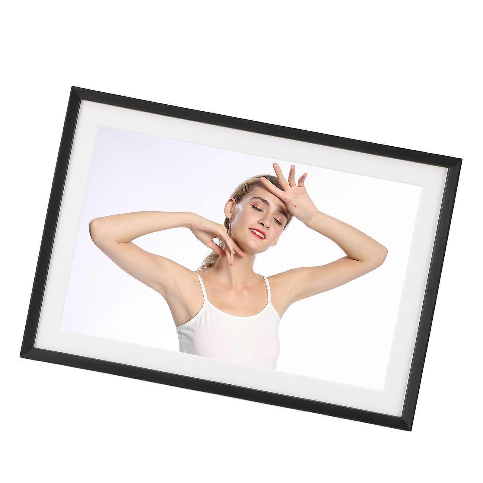 Digital Picture Frame LED Colorful Lights 10.1 Inch HD 1280x800 Touch Screen Auto Rotate Wireless Weather Forecast Digital Photo Frame AU Plug 