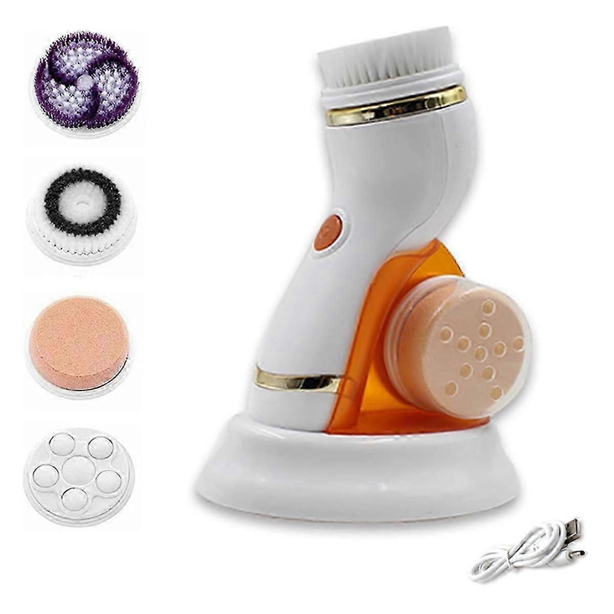 Επαναφορτιζόμενο Scrubber Προσώπου, Ηλεκτρικό Scrubber Προσώπου για Γυναίκες & Άνδρες, Βαθύς Καθαρισμός, Απαλή Απολέπιση και Μασάζ