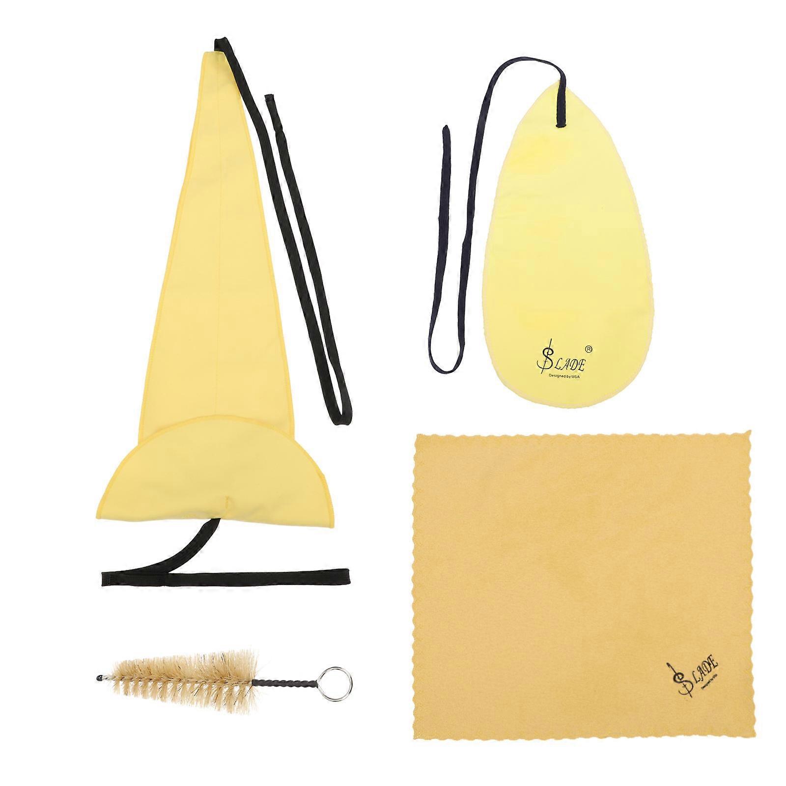Saxophone Cleaning Cloth Kit Super Fine Texture, Reusable, Oil & Fingerprint Remover for Alto and Tenor, Random Color