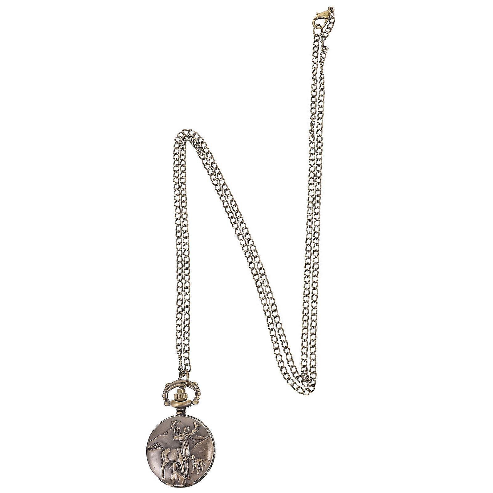 Accurate Pocket Watch with Chain, Stylish Vintage Appearance, Perfect for Gifting