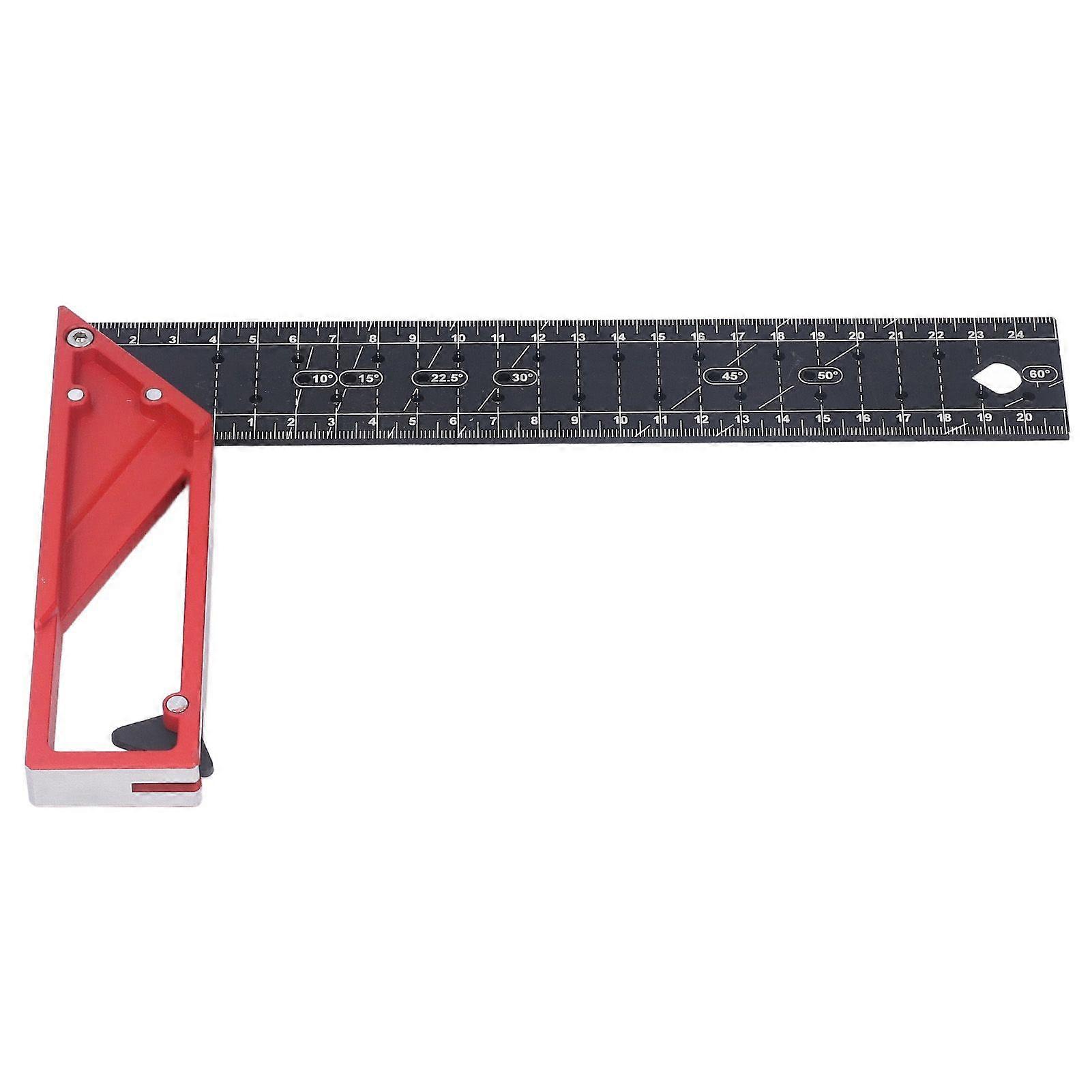 High quality  Carpentry multi-angle right angle ruler 25cm