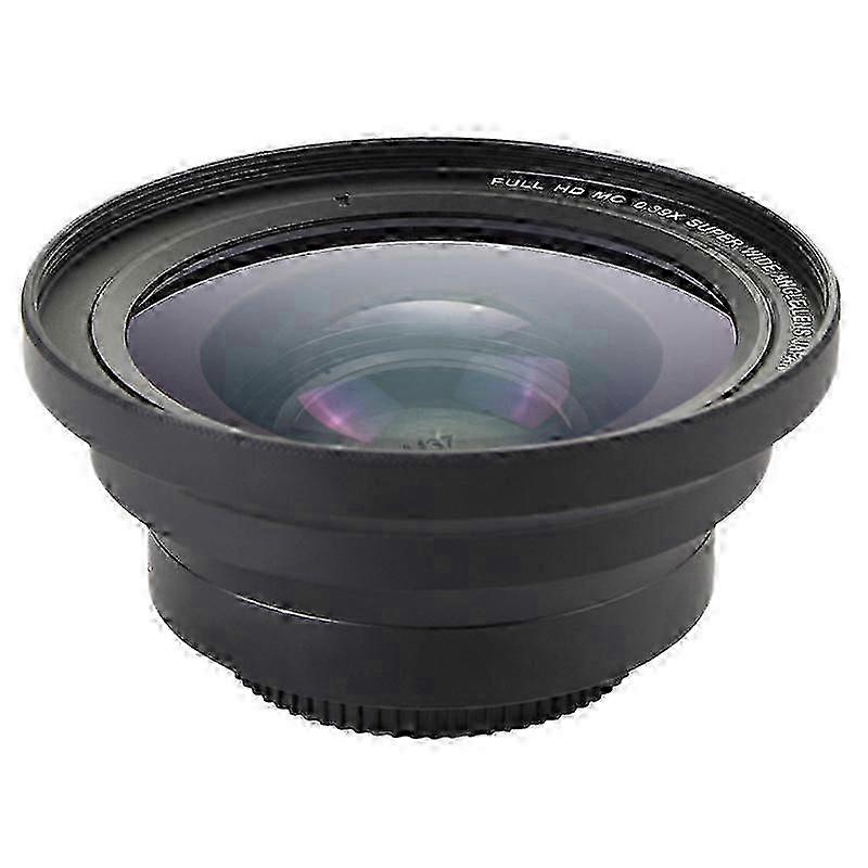 Professional 37mm Macro and 72mm Wide Angle Lens 0.39X Full HD Compatibility for 4K Camcorder Use