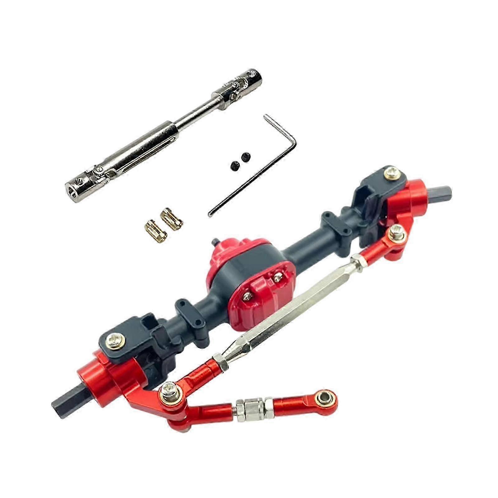 Metal Axle Replacement for Remote Control Car, Suitable for MN78 1/12 RC Car Modification, Black Front Axle Accessory