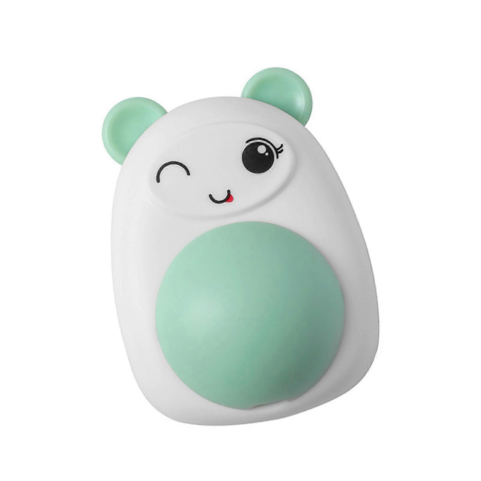 Catnip Ball Toy Rotatable Teeth Cleaning Grinding Boredom Relief Cartoon Cat Licking Ball with Lid for Kitten 