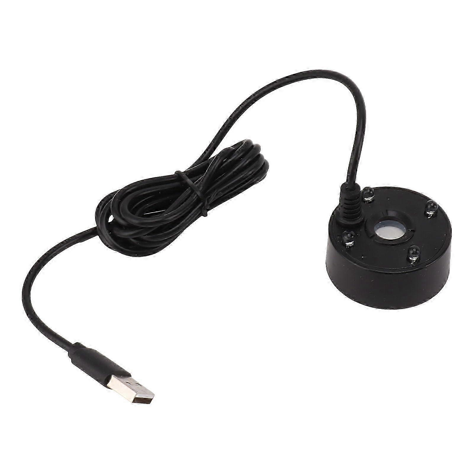 2025 Mini Fog Machine, Mist Maker Mist Maker USB Colorful LED Water Lights Fogger for Fish Tanks, Vases and Rockery Decoration (Black)