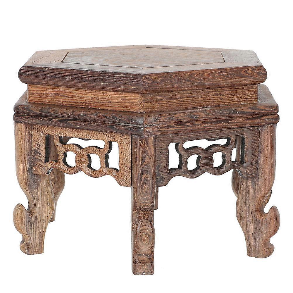Decorative Wood Base for Flowerpots, Enhancing Living Spaces