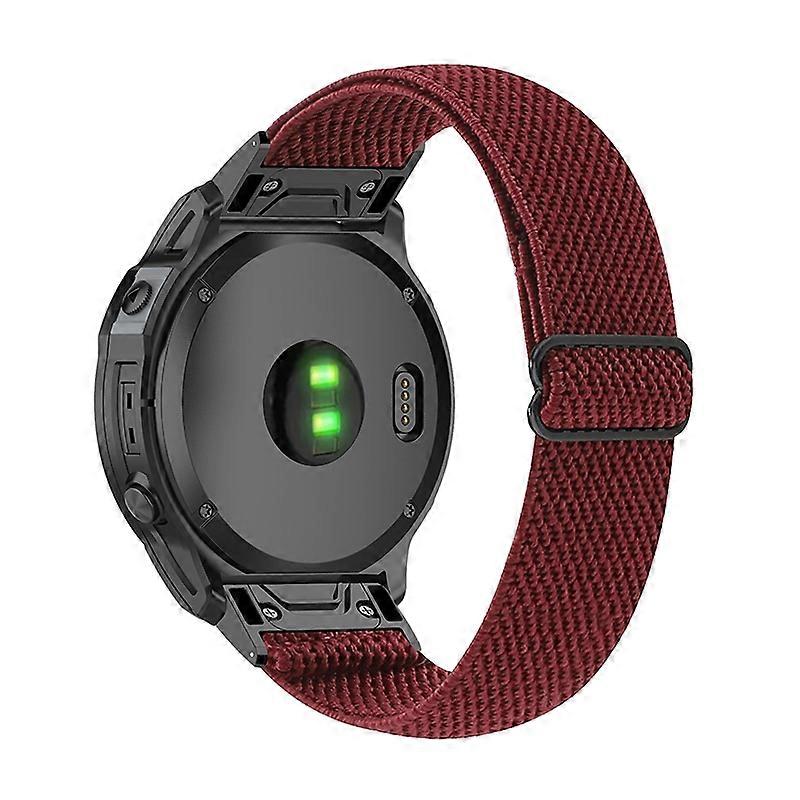 For Garmin Fenix Series 7/6 GPS/Epix/Fenix 5 Adjustablech Strap Elastic Nylon Bracelet Smart