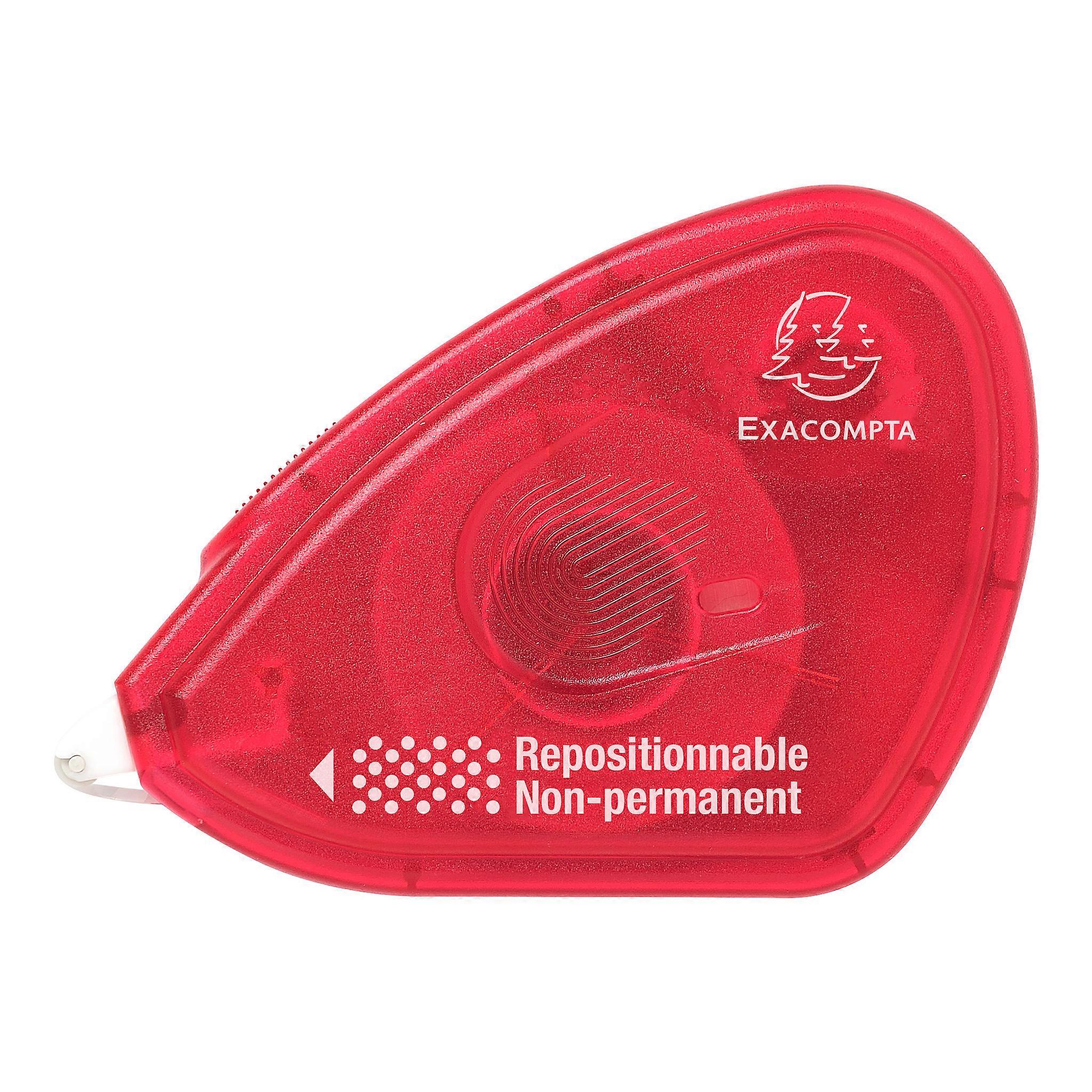 Exacompta 12997E 6x Glue Roller Double Sided Non Perm 15m - Raspberry