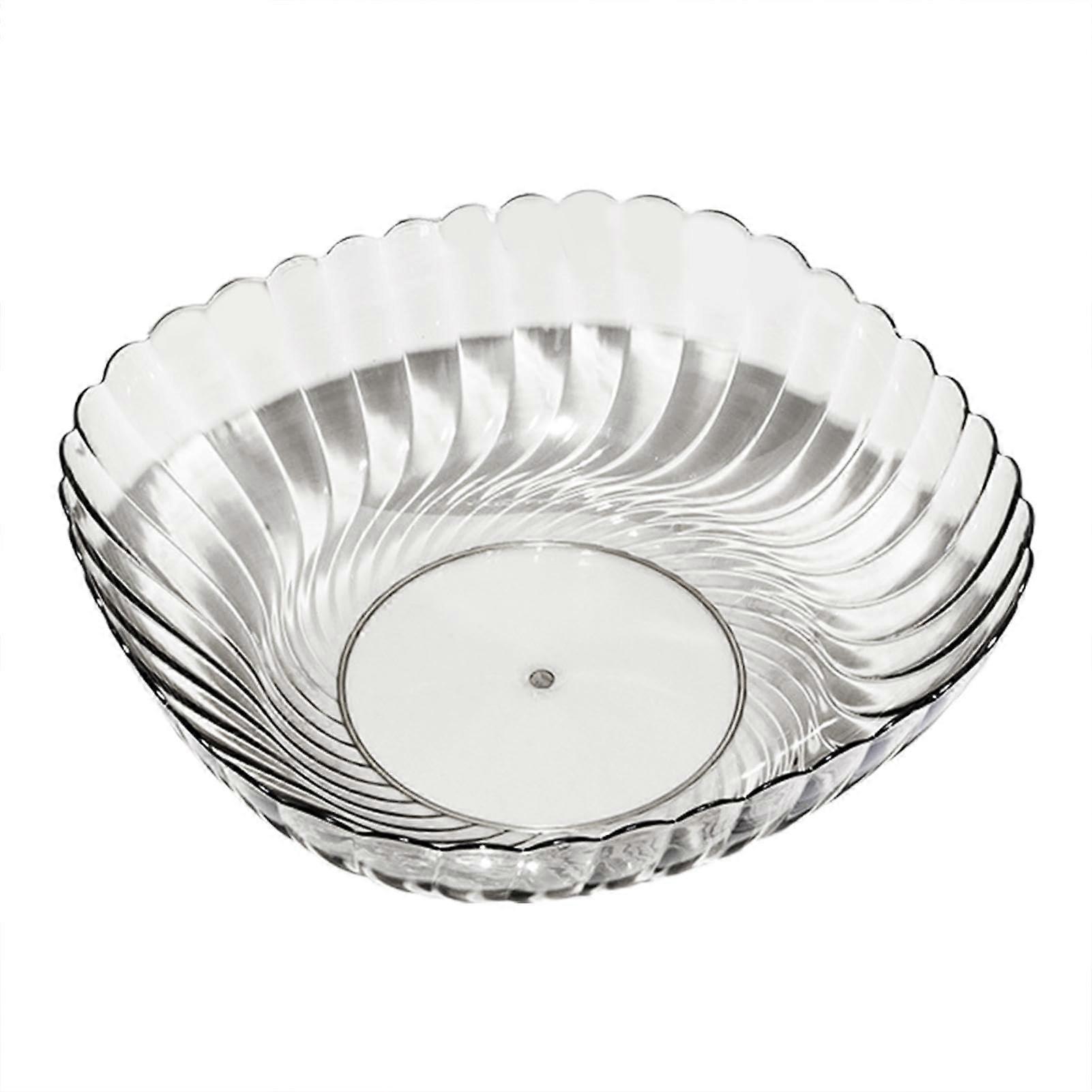 Assiette à salade transparente Transparent Noir