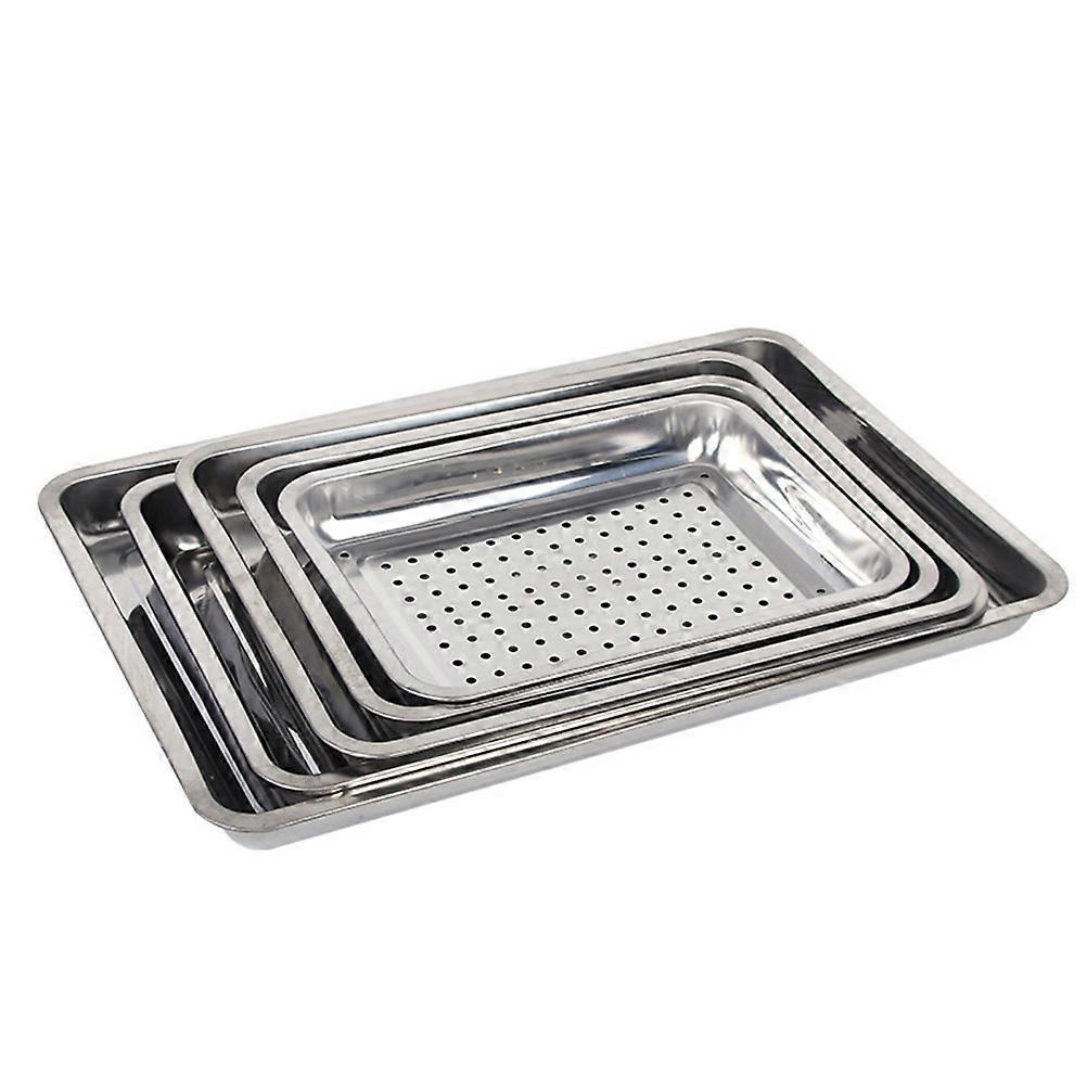 Rectangular Food Draining Rack, and Reusable Stainless Steel Kitchen Accessory