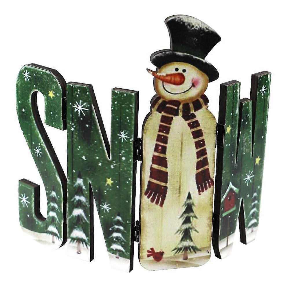 Home Letter Ornament Classic Xmas Elements Shape Multi Color 23.3X0.7X20CM 1Set
