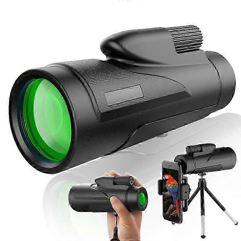 Spotting telescope, 12X50 high-definition starry sky spotting telescope, BAK-4 low light night vision telescope