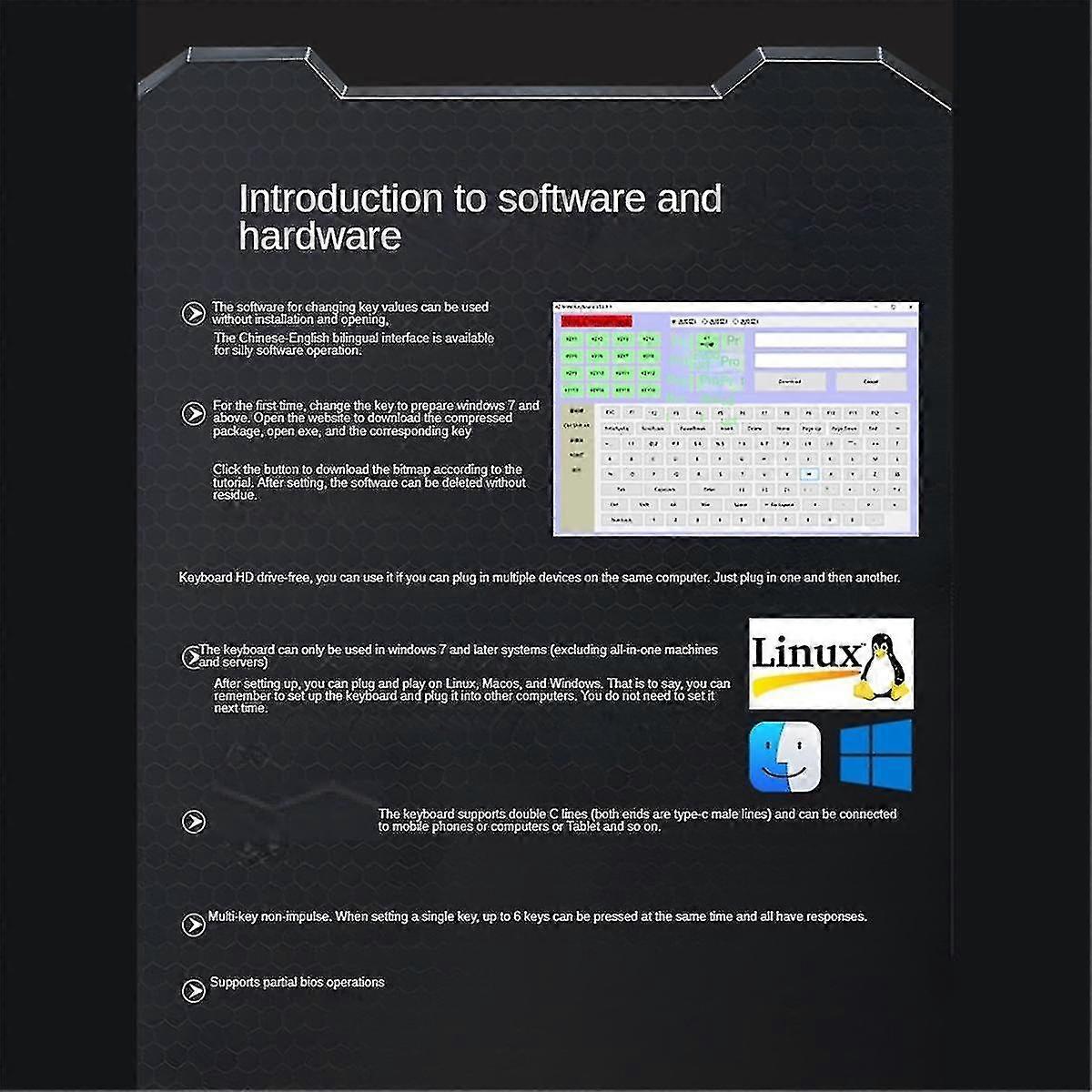 3 Keys Macro Programming Mini Keyboard Suitable for Photoshop and Gaming, Hotswap Programming Keypad for Copy and Paste M