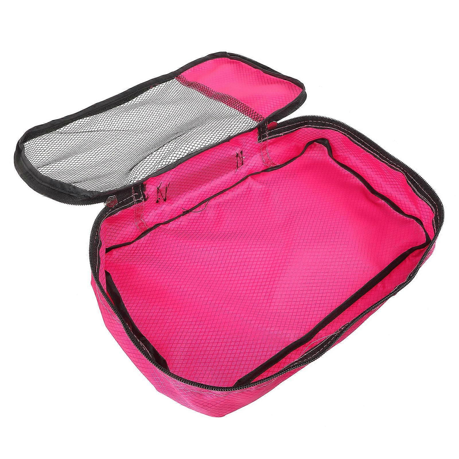 Travel Luggage Organizer Suitcase Bag Rectangular Shape Zipper Design For Travelers Camping Gym 35.00X25.00X1.00CM Nylon 1Pcs