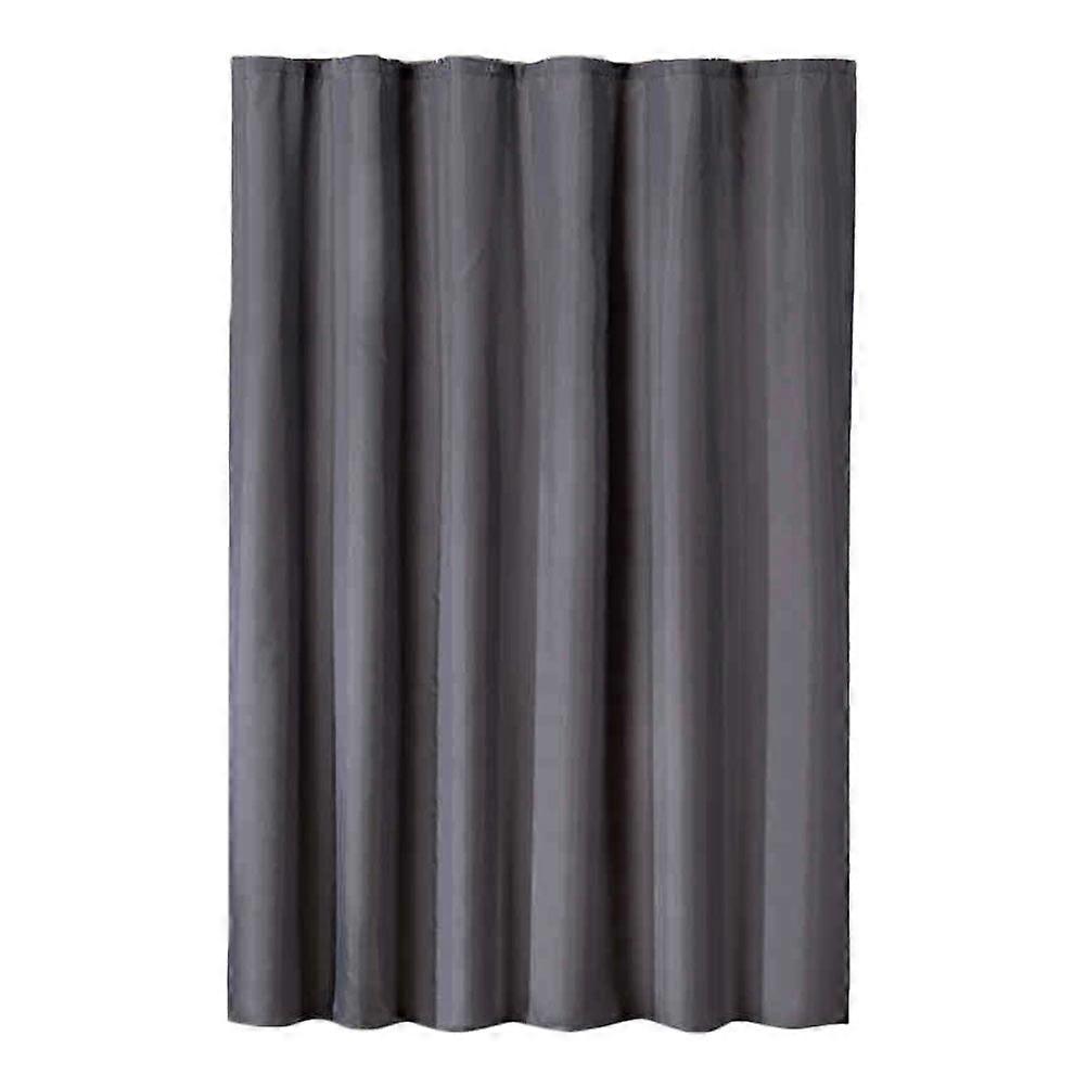 Waterproof Shower Curtain Thickened Polyester Simple Design Bathroom Accessory 180x120cm Grey Moisture-Proof 1Pack