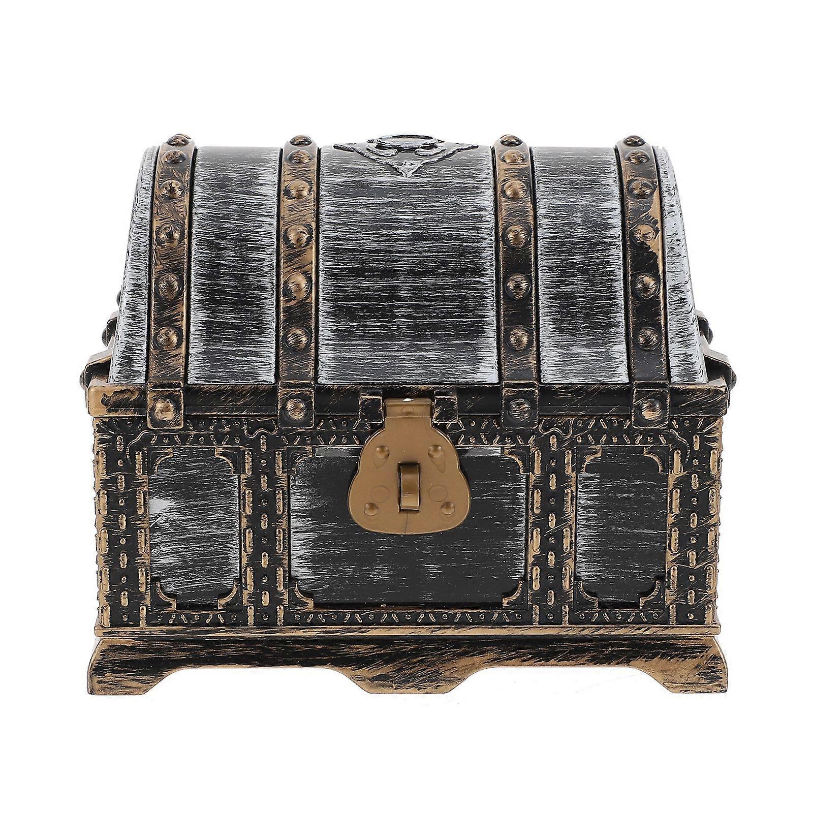 Decorative Treasure Chest Multi-function Pirate Box Vintage Pirate Chest