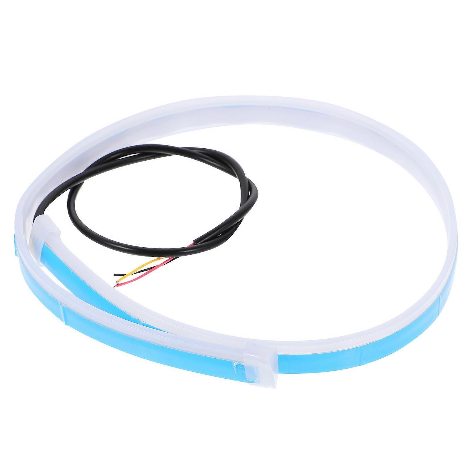 Car Headlight Daytime Running Light Modern Look Vehicle Lighting Kits Yellow 60.00X1.30X0.20CM 1Set