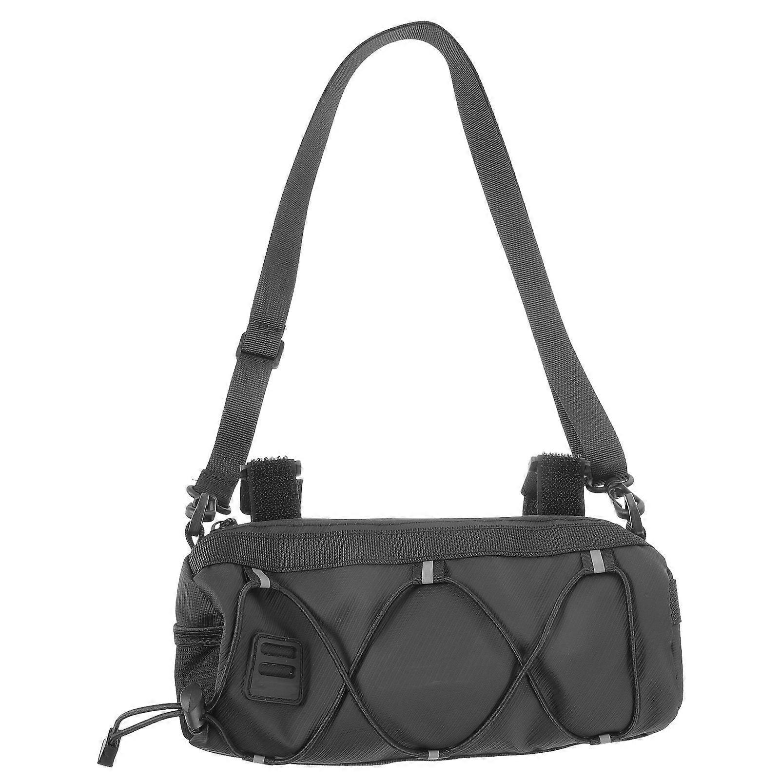 Cycling Handlebar Bag Bike Large Bag Cyclists Travel 24x10x10cm Easy Installation 1Set