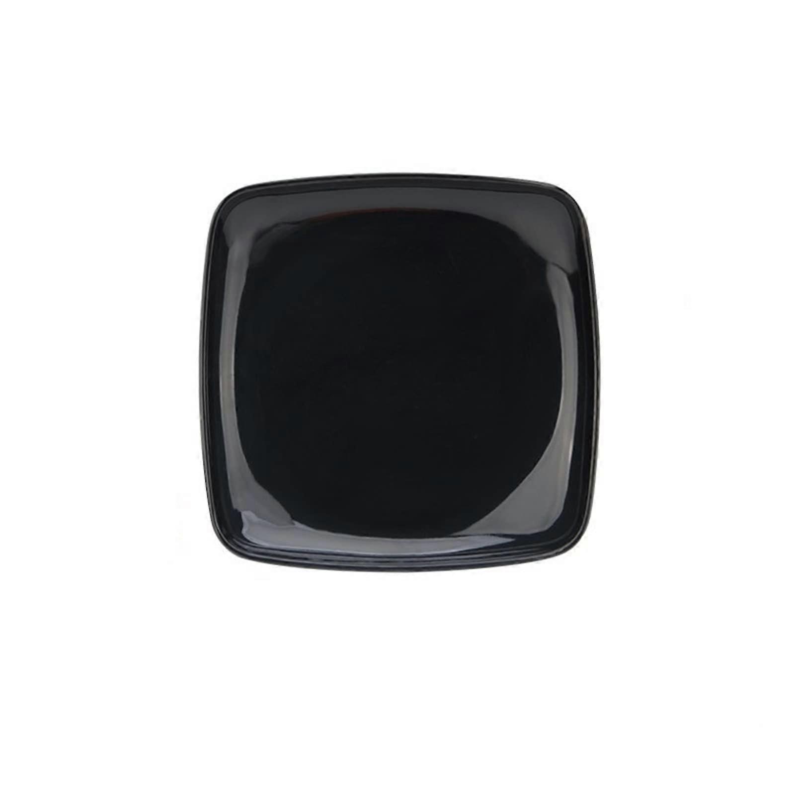 Teller Western Food Salatteller Square Tray (Color : Black, Size : 21.5)