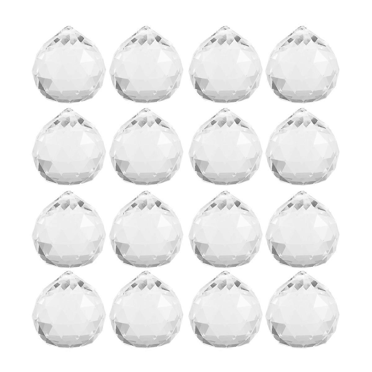 Glass Prism Chandelier Crystal Pendants Beads For Chandeliers Square Prism Shape Reflective Effect 12Pcs