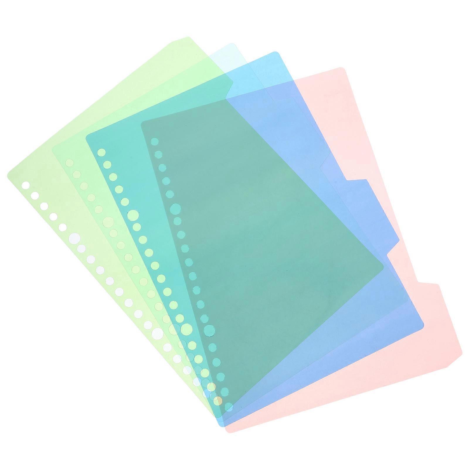 Paper Divider Book Binder Dividers Notepad Dividers Detachable Notebook Page Dividers Organizers B5 Categorization Office Use 10 Sets