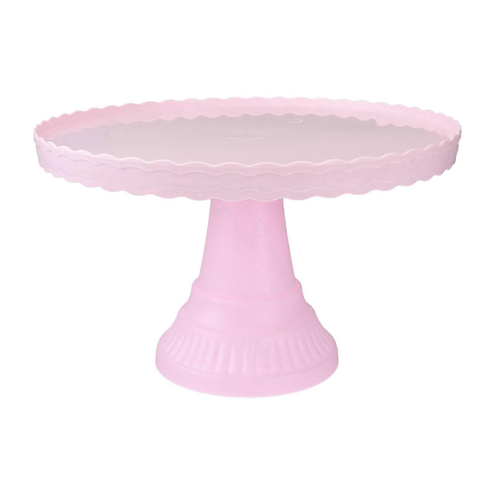 Egg Cake Display Stand for Wedding Party 1Pcs Pink Cake Display Plate