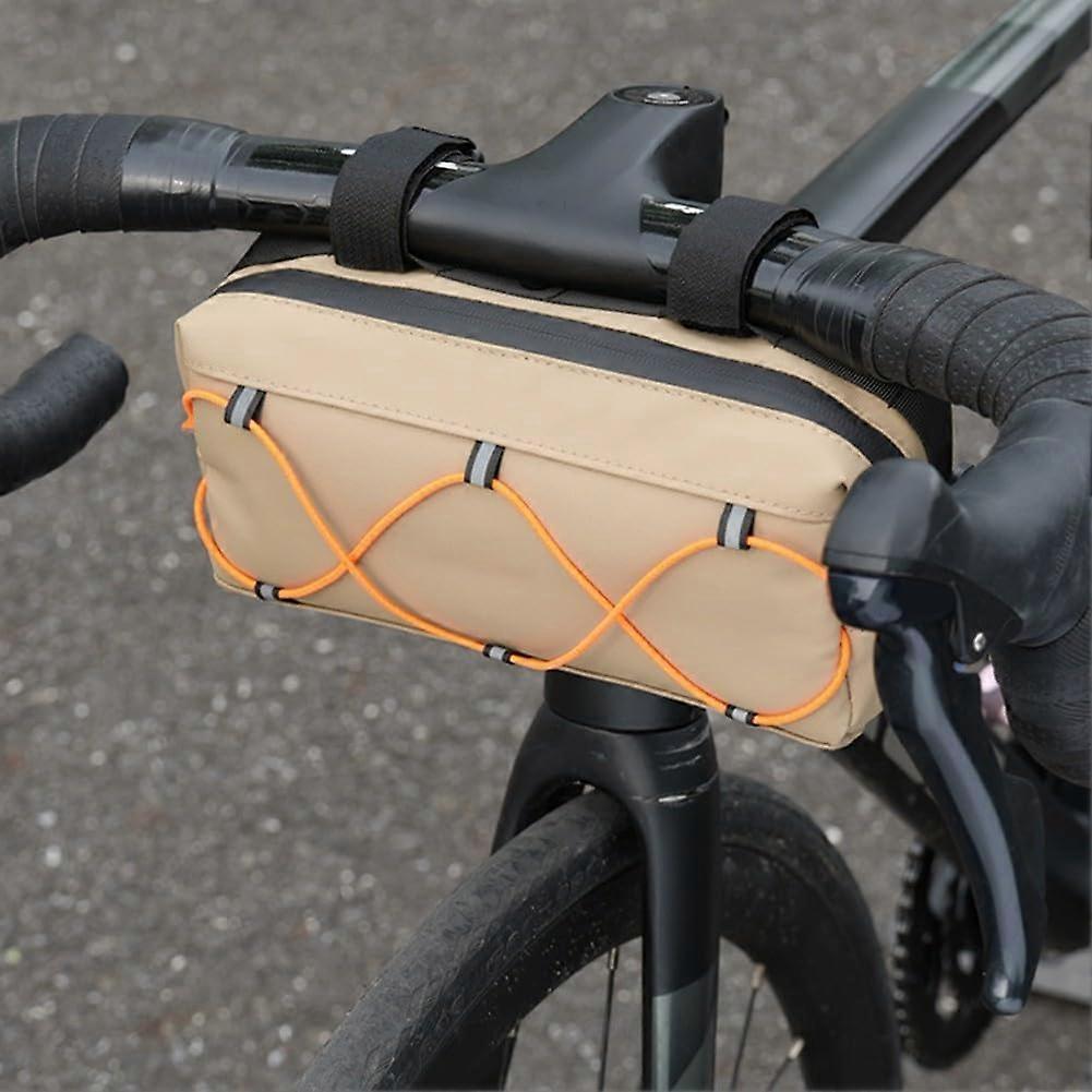Bicycle Bag Waterproof Safe Storage for Cyclists, Universal Fit, Compact, Khaki