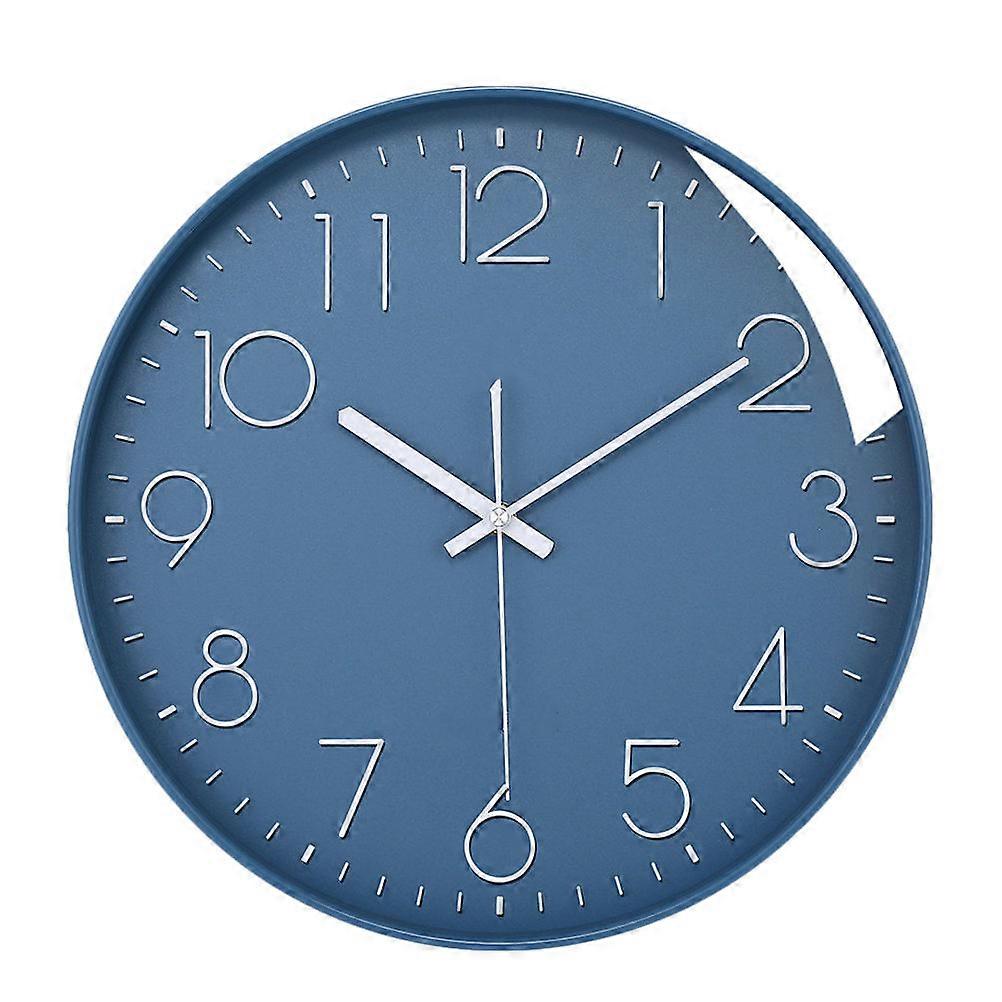 Creative Mute Wall Clock Modern Style Clock Living Room Decor Battery Powered Silent Precise Time 1Set