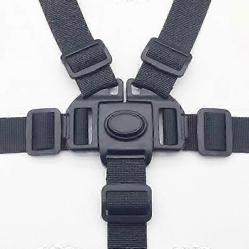 Adjustable Child Safety Belt - 5 Point Baby Safety Belt For Pushchair Highchair Buggy Qou