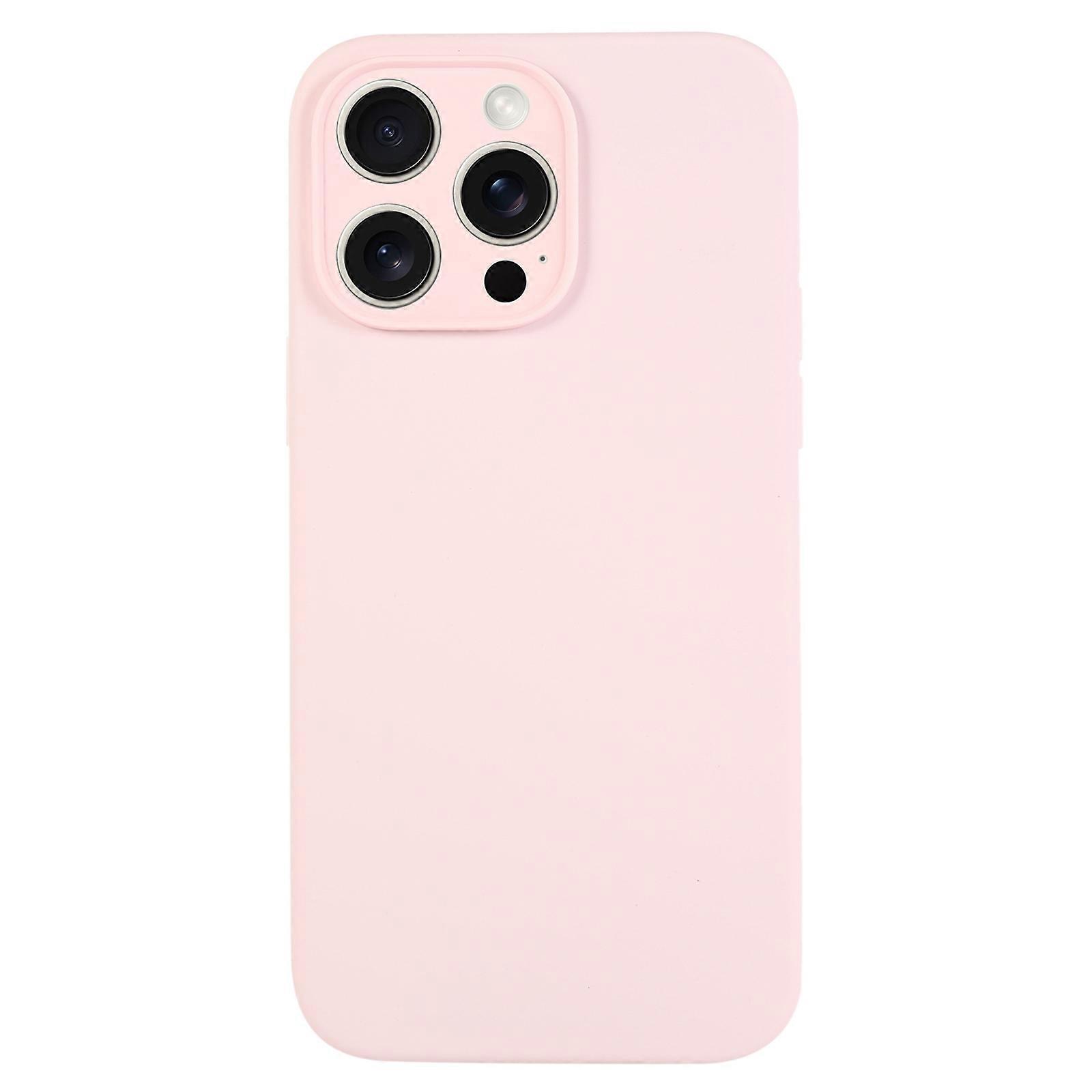 Pure Color Liquid Silicone Fine Pore Phone Case