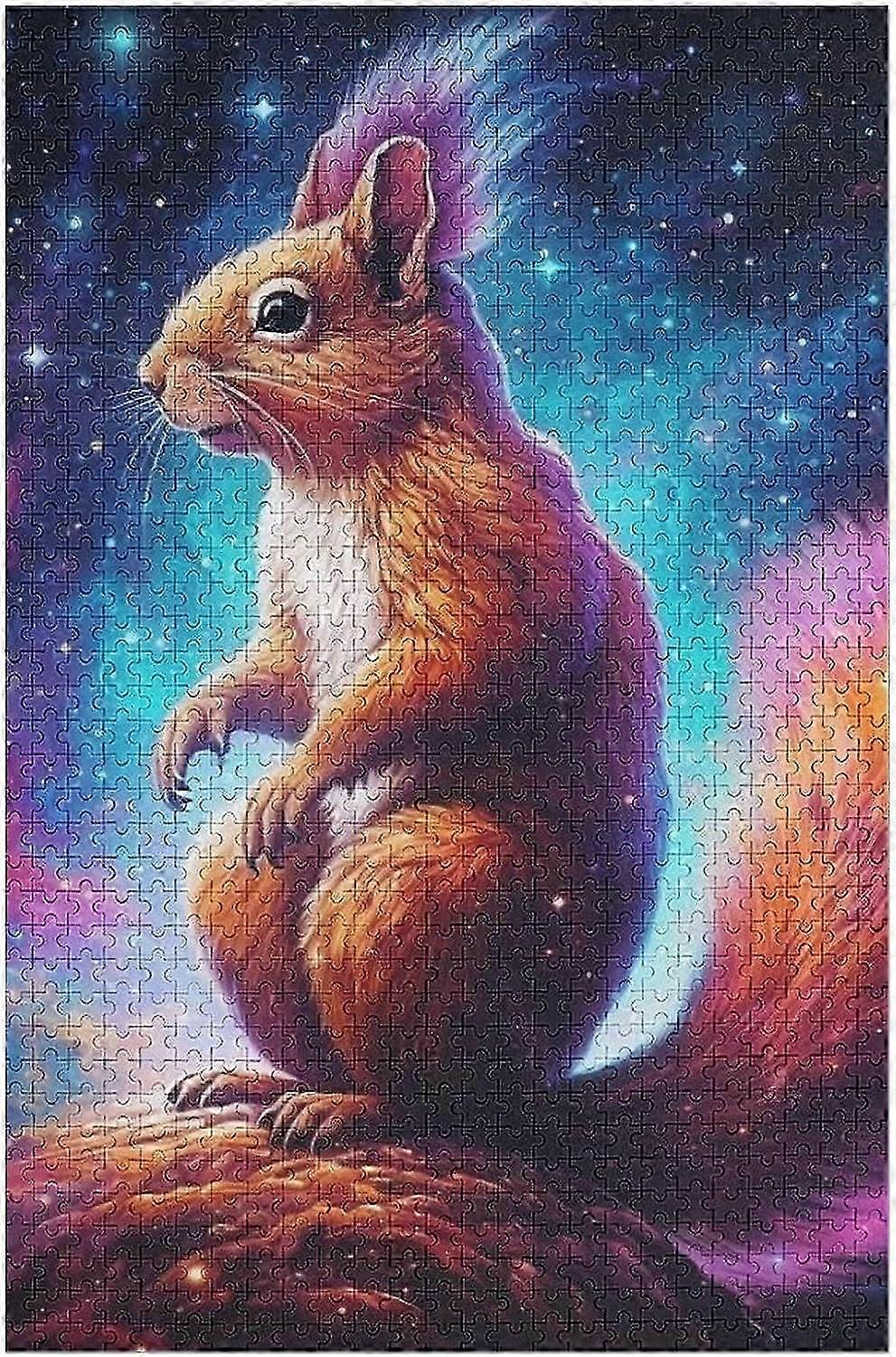 Jigsaw Puzzles for Adults 1000 pieces Squirrel Wooden Puzzle Relaxing Puzzle Jigsaw Game Brain Teasers style 2529 2025
