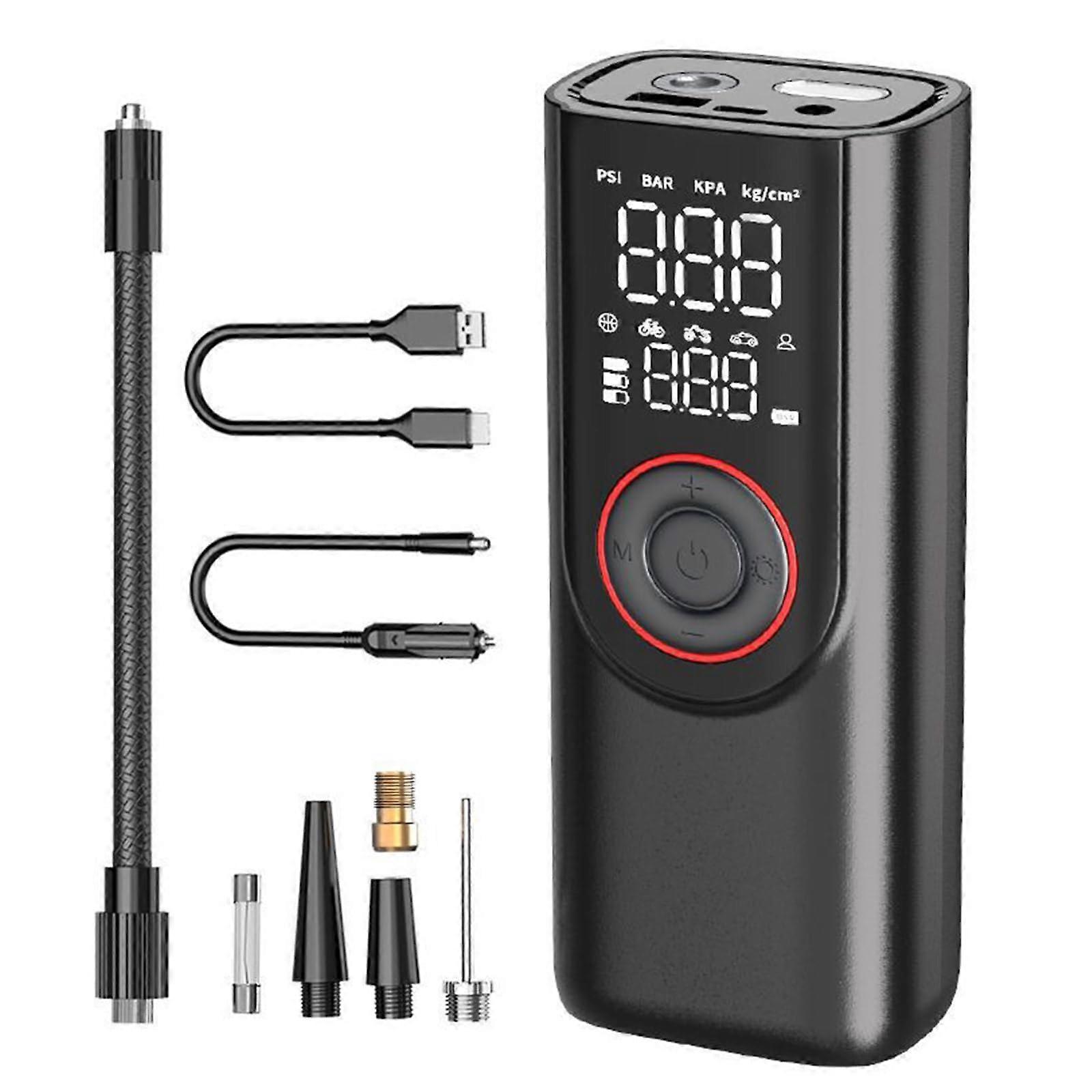 Tire Inflator Portable Air Compressor Fast Inflation Cordless Air Compressor Electric Air Pumps For Car Motorcycle