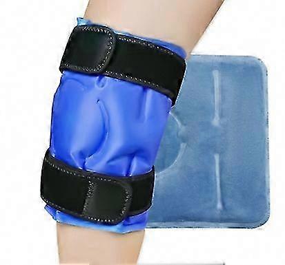 무릎 통증 완화를 위한 아이스팩 - 다리 부상, 부기 및 수술 회복을 위한 재사용 가능한 젤 아이스 랩, 냉찜질 찜질