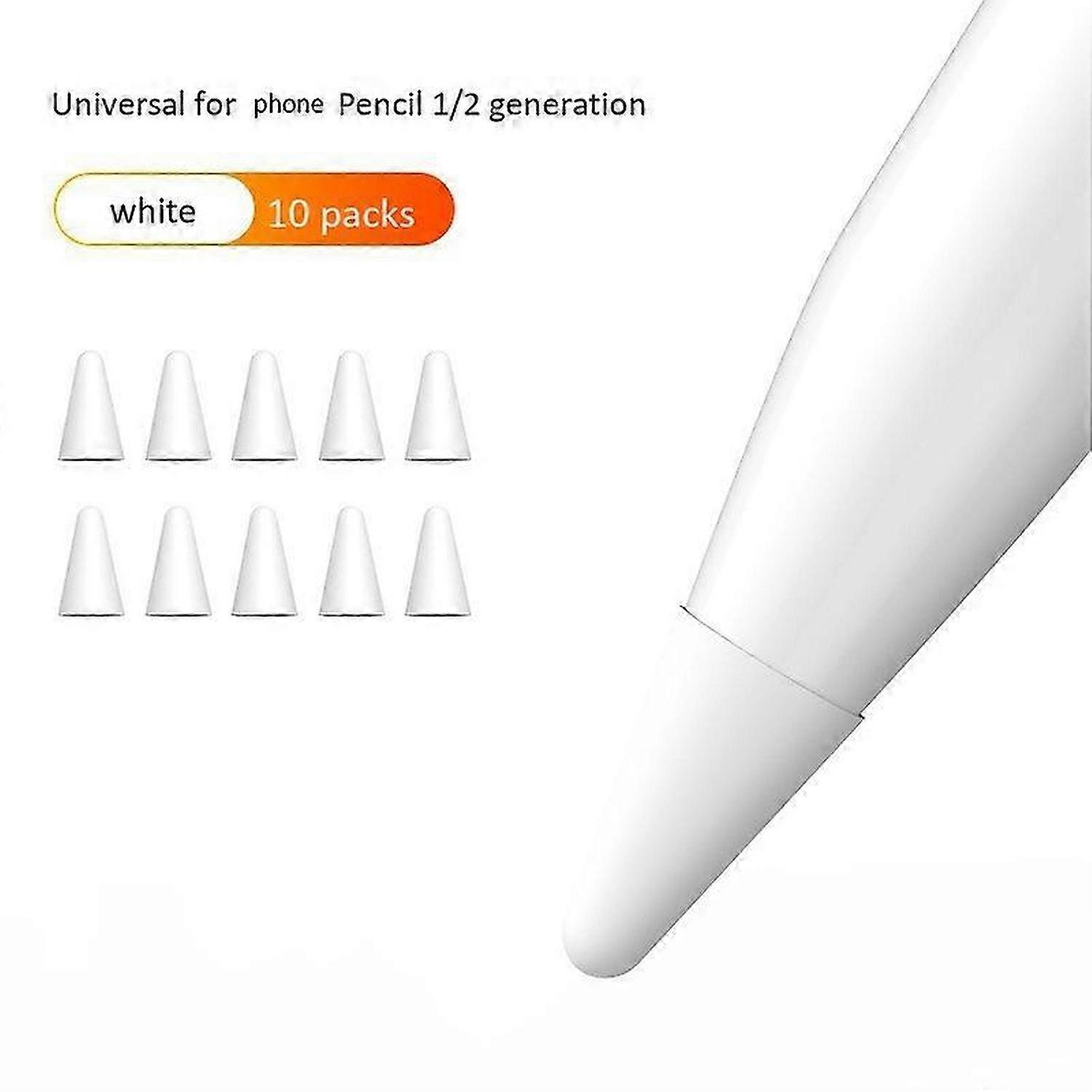 10Pcs Silicone Replacement Tip Case Protective Cover for 1St 2Nd Touchscreen Stylus Pen Case