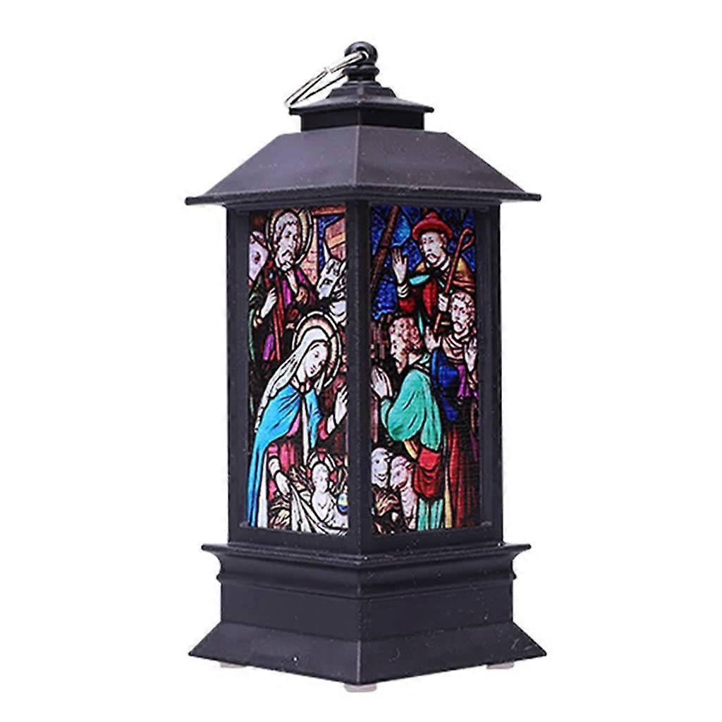 Christmas LED Bright Lantern for Holiday Party Home Decoration, Black Color, Battery Operated, Stylish Design