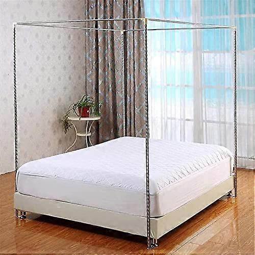 Stainless Steel Mosquito Net for Corner Bed, Mosquito Net Bracket for Four Corner Beds (21mm, 2x2.2m)