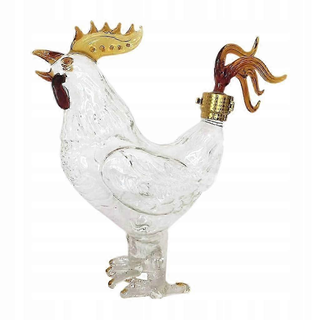 500 Ml Alcohol Carafe Rooster For Tequila Transparent Wine Bottle With R