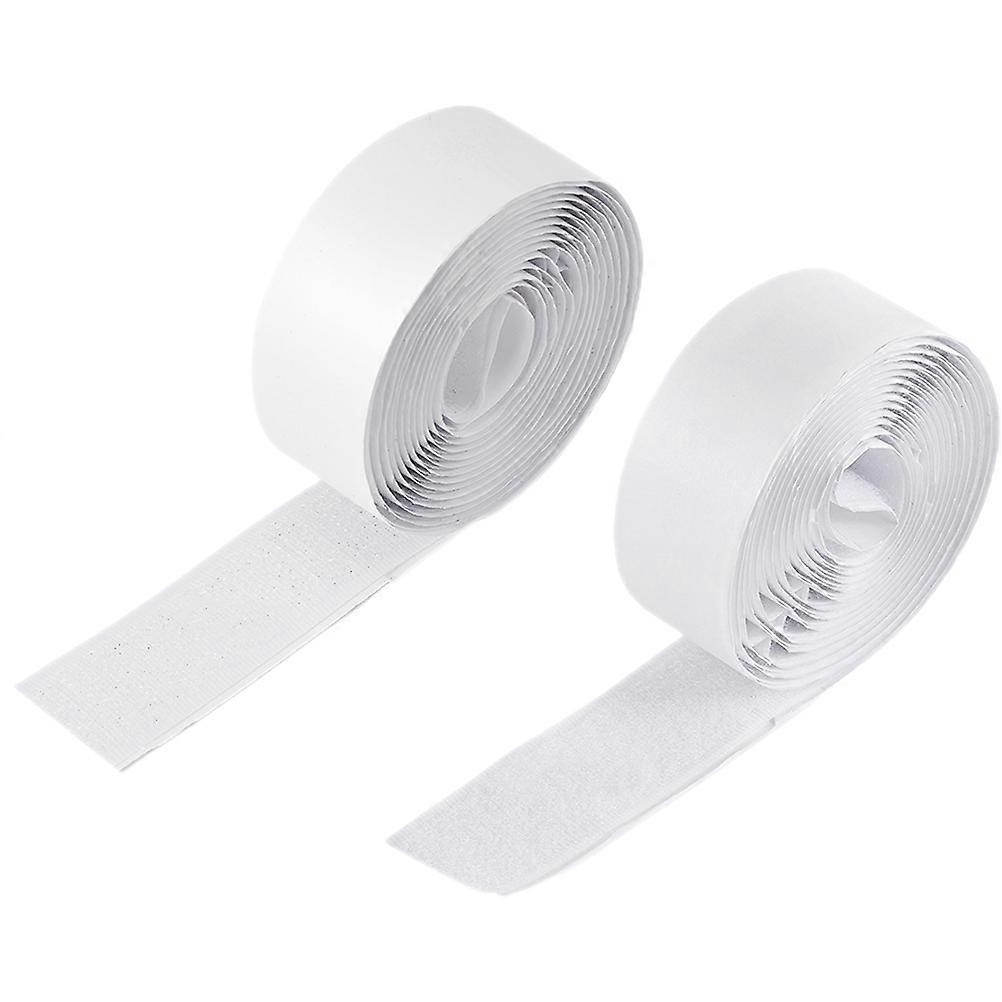 2 Rolls Hook and Loop Tape for Guitar Pedal Mounting – Durable, Sticky Straps for Musicians, Effect Pedals, and Equipment Fastening