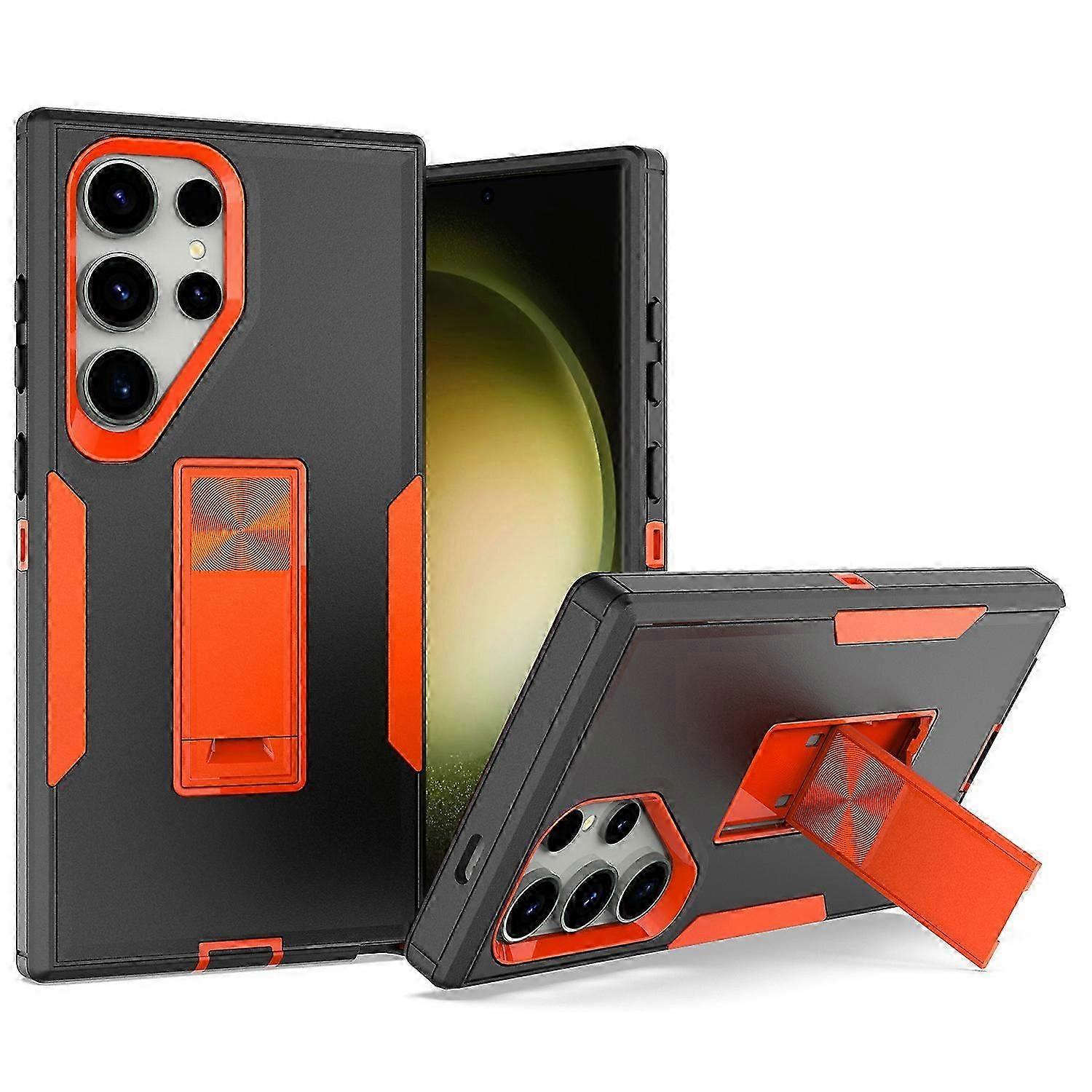 Galaxy S24 Plus 5G Case with Stand, 3-in-1 Rugged Full Body Protection Cover with S24 Plus