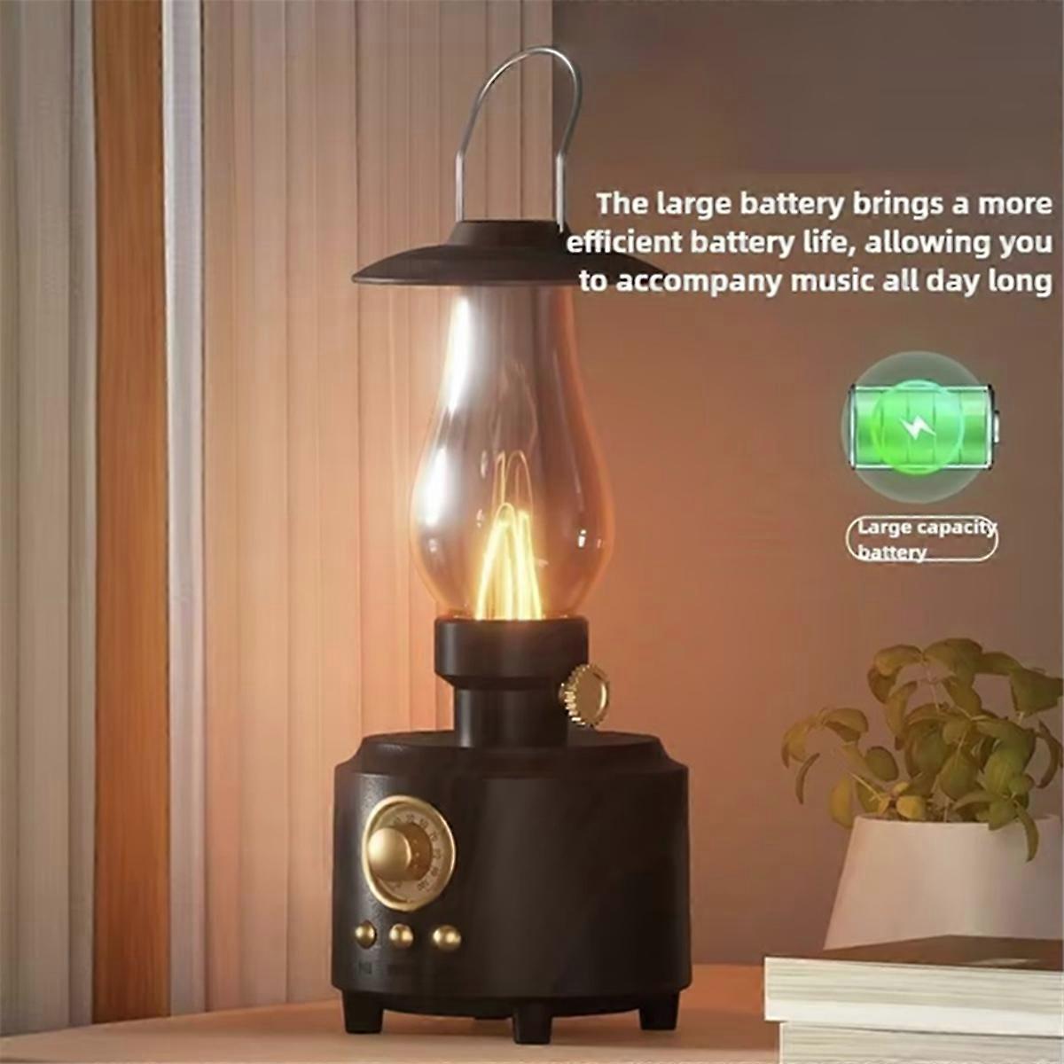 Classic Bluetooth Speaker Atmosphere Light Shocking Bass Sound Box Music Player Support TF Card USB AUX Home Speaker